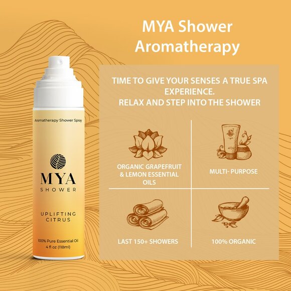 Uplifiting Citrus Aromatherapy Shower Mist Spray - Picture 4 of 7